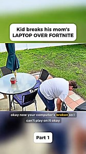 8.9K views · 79 reactions | Teen Smashes Mom’s Laptop in Fit of Rage Over Fortnite – The Game That Went Too Far Watch full video in the first comment! | Law Pulse | Facebook