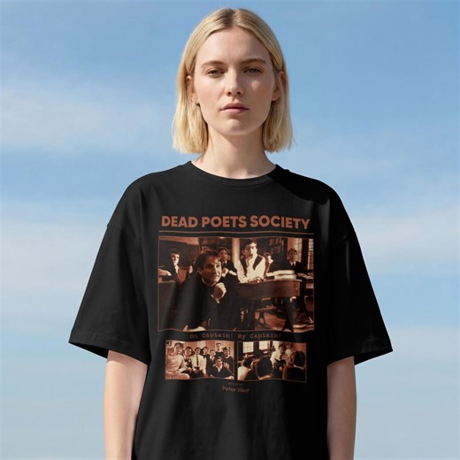 Dead Poets Society T-shirt: Peter Weir Movie Poster Shirt, Vintage 80s Cinema Tee - Etsy
