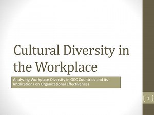 Cultural Diversity in the Workplace - SlideServe