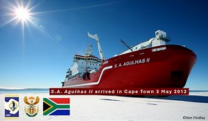 History: S.A. Agulhas II arrived in Cape Town 3 May 2012