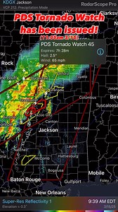 🚨 PDS Tornado Watch Issued — EXTREME THREAT 🚨A Particularly Dangerous Situation (PDS) Tornado Watch has been issued until 7:00 PM CDT. Conditions are rapidly becoming favorable for: • Violent, long-track tornadoes — EF4 strength possible • Hail up to 2.5 inches in diameter • Winds exceeding 65 mphThis is a rare and extremely dangerous situation. If you are in the watch area, have multiple ways to receive warnings and be ready to take shelter at a moment’s notice. A tornado outbreak is highly l