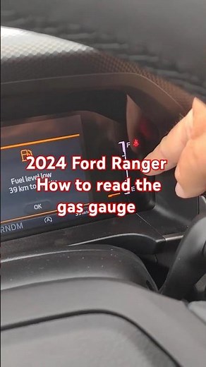 2024 Ford Ranger - how do I read the gas gauge? #shorts