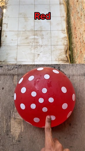 Experiment: Dropping a water balloon from a height, which color balloon does not explode?