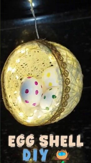 DIY Home Decor from Egg Shells 🪺✨ #diy #homedecor