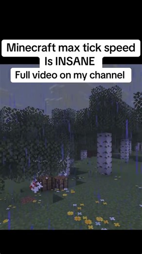 Minecraft max tick speed is INSANE #minecraft #minecraftshorts #shorts #minecraftmemes