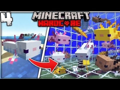 I Made a GIANT Axolotl Farm in Minecraft Hardcore!