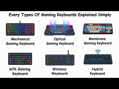 Every Types Of Gaming Keyboards Explained in 3 Minutes