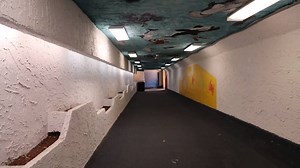 A tunnel, covered in murals, runs under Ocean Boulevard at 13th Avenue South in Myrtle Beach. Built in the 80s, and maintained by the Sea Mist Oceanfront resort, the passage allows pedestrians to avoid Ocean Boulevard traffic. More details >>> https://www.myrtlebeachonline.com/news/local/article226622984.html | The Sun News