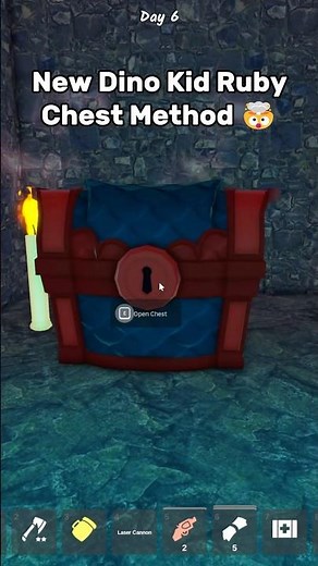 New Ruby Chest Method 🤯 #roblox #99nightintheforest