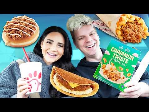 Eating New Limited Fast Food Items for 24 Hours!