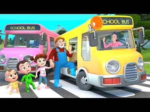 Wheels on the Bus! Best Family Trip! | Lalafun Nursery Rhymes & Kids Songs