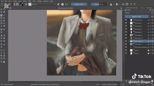 Tracing Colors for Twinkling Watermelon Art