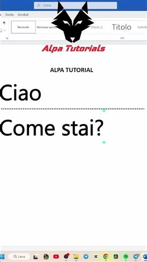 How to insert a dotted line in Word