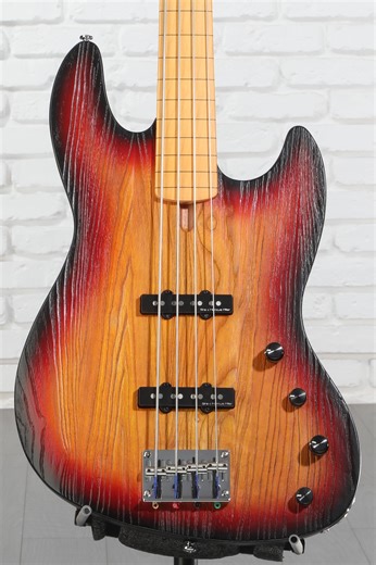 Sire Marcus Miller V6 4-string FL Electric Bass Guitar - 3-tone Sunburst