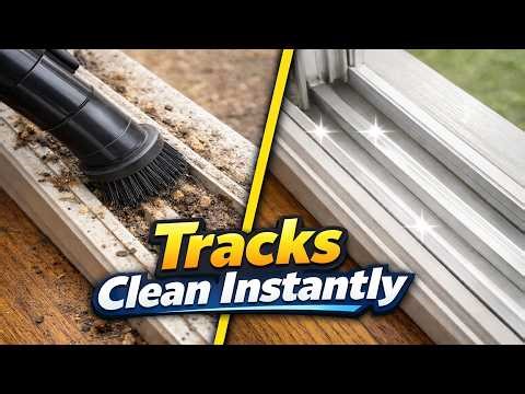 This Genius Trick Cleans Window Tracks Instantly!
