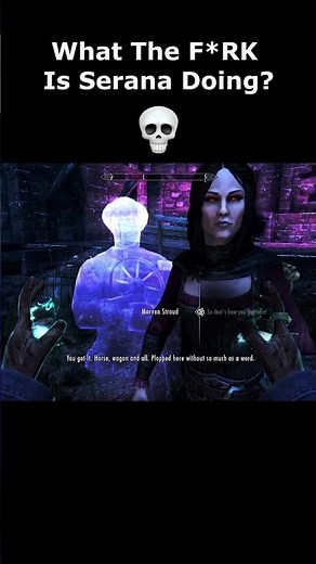 What The F*RK Is Serana Doing? 💀 #skyrim #elderscrolls #shorts #switch #switch2