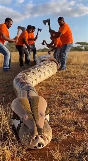 rescue the cows in the python's belly epic wildlife escape #wildlife #python #rescue