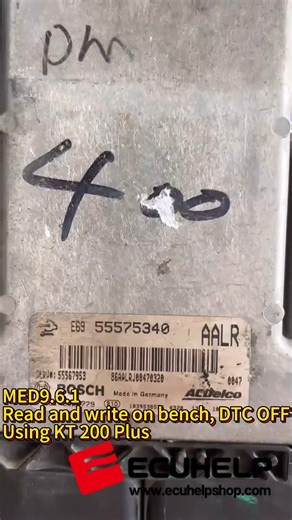 1.9K views · 28 reactions | ECU: MED9.6.1 Read and write on bench checksum automatically Clone ok DTC OFF using KT 200 Plus https://www.ecuhelpshop.com/products/ecuhelp-kt200-plus.html #ecuprogrammer #ecutool #ecutools #ecuchiptuning #ecuflashing #ecuservice Oliver Whatsapp:+8618205996549 | ECUHELPshop ECU Programmers | Facebook