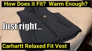 Watch Just Right? Carhartt Men's Relaxed Fit Lightweight Vest on Amazon Live