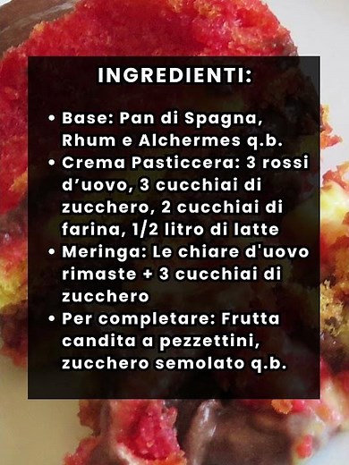🥄 #Zuppa #inglese alla #romana: il classico rinato nel forno. #ricette #perte