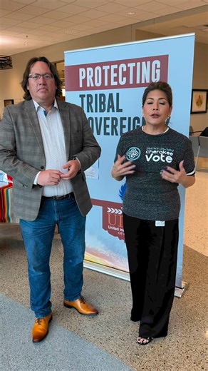 3.2K views · 66 reactions | Cherokee Nation is partnering with the United Indian Nations of Oklahoma in their effort to register Natives in Oklahoma to vote! Cherokee Nation Delegate to Congress Kim Teehee and Chief Ben Barnes of the Shawnee Tribe and UINO Chariman encourage you to get registered to vote before the Oct. 11 deadline. #NativeVote #CherokeeVote For more information on upcoming elections, visit www.cherokeevote.com | Cherokee Nation | Facebook
