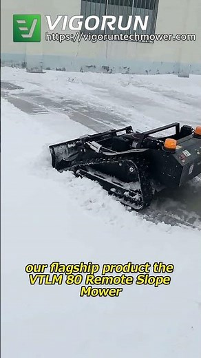 Vigorun remotely controlled tracked brush mower made in China#smartfarming