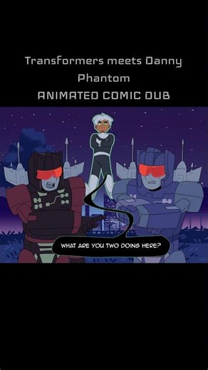 Rumble and Frenzy meet Danny Phantom!!: COMIC DUB #transformers #animation