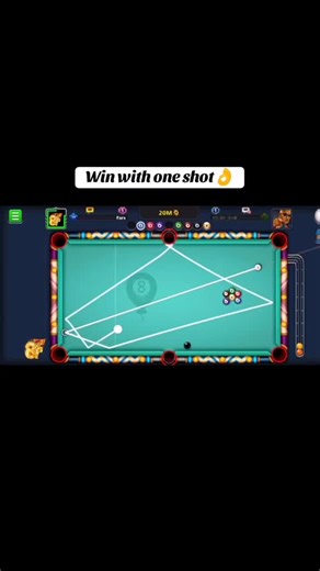 9 ball pool tutorial win with one shot #8ballpool #8ballpooltrickshot #8ball #9ball #accadeoggi