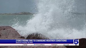 Surfers express excitement at rising tides at South Padre Island