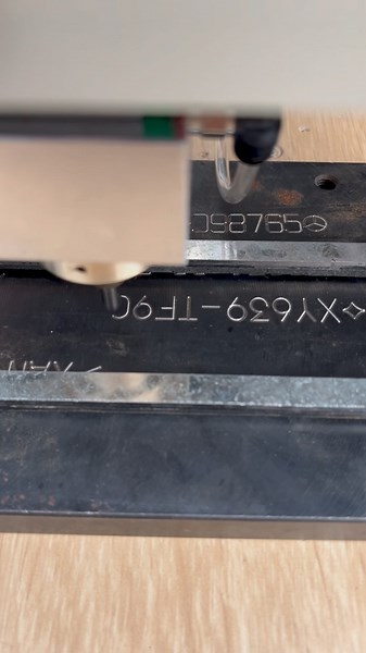 Brenda Liu on Instagram: "#Pneumatic Marking Machine#Metal Chassis VIN Dot Pin Marking Machine#Metal Engraving Tool for Data matrix,Tubes,Profiles,QR codes,Metal tags, labels and nameplates,Excavator, forklift, construction machinery, trailer"