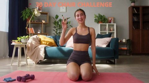 30 Day Chair Workout Challenge Printable | Chair Yoga Guide | 10 Mins Workout Planner Digital | Digital Office Workout | Sitting Workout - Etsy