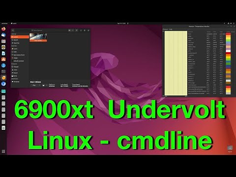 6900xt Undervolt manually Linux via command line