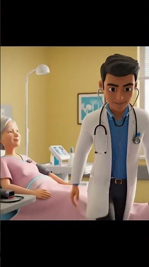 "3D Doctor in Hospital 🏥 | Checking Patients Animation Video 2025 #ai #asmr #shorts