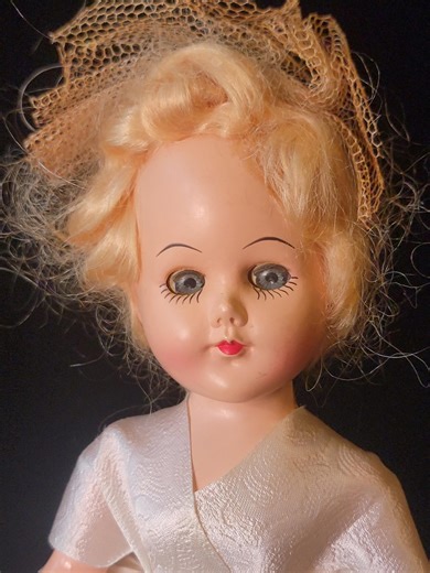 1950s Vintage Bride Doll - Hard Plastic Unmarked - Etsy UK