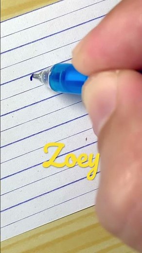 “Zoey” Beautiful name in Cursive writing | Handwriting | Calligraphy | Lettering