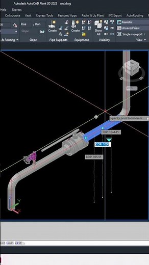 BOP, COP, and TOP Elevation Explained in 50s AutoCAD Plant 3D