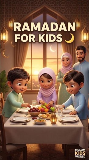 Ramadan for Kids 🌙 | Islamic Song for Children | Muslim Kids World #shorts