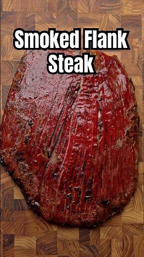 I Smoked a Flank Steak for the First Time….