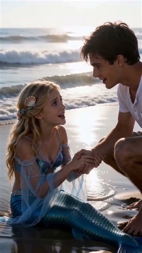 🔥Mermaid Trapped on the Beach! 😂 Unexpected Plot Twist at the End!#mermaidlove #comedy #Short