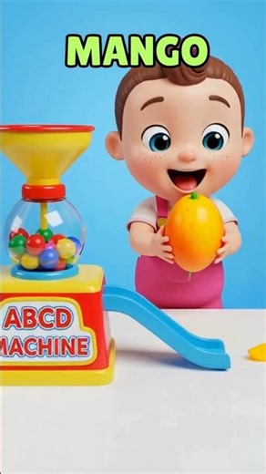 ABC Magic Machine (M-P) | Fun Alphabet Nursery Rhyme | ABCD Learning Song #abcd #kidssongs #shorts