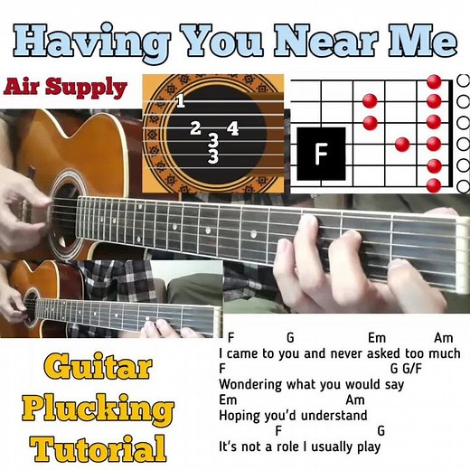 Guitar Plucking Tutorial for 'Having You Near Me'