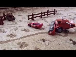 Tractor Tipping Flattened McQueen!