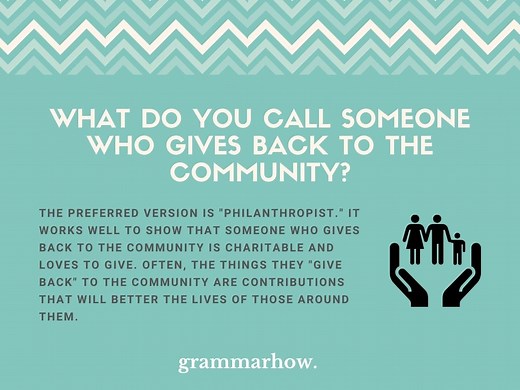 12 Best Words For Someone Who Gives Back To The Community