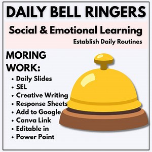 Back to School - First Week of School - Daily Bell Ringer  WEEK 2 | Morning Work