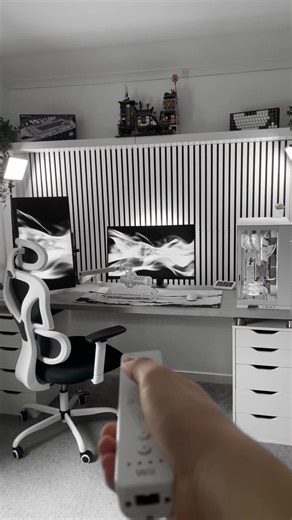 Wii controller turn on the setup!? 3k before march🙏 #techtok #gamingsetup #wii #pcgaming #fyp