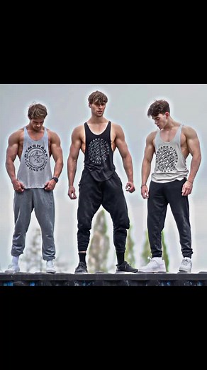 Intense Fitness Motivation from Muscular Athletes