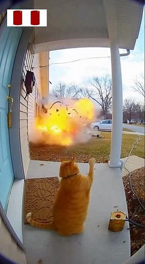 "No weapons this time. Just a button." #cats #ai #explosion #button
