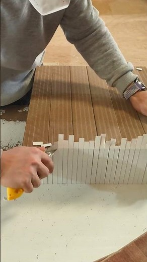 Remove the excess edge trim, the process involves decompression