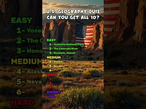 US Geography Quiz 🇺🇸 | Test Your Knowledge of the States! 🗺️