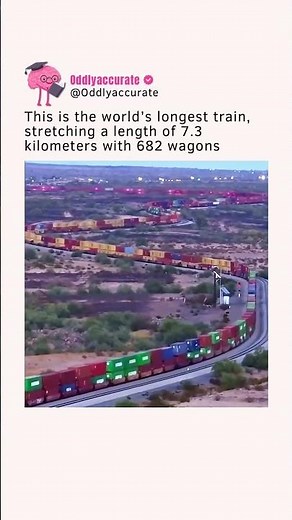 World’s longest train 🚂 #shorts